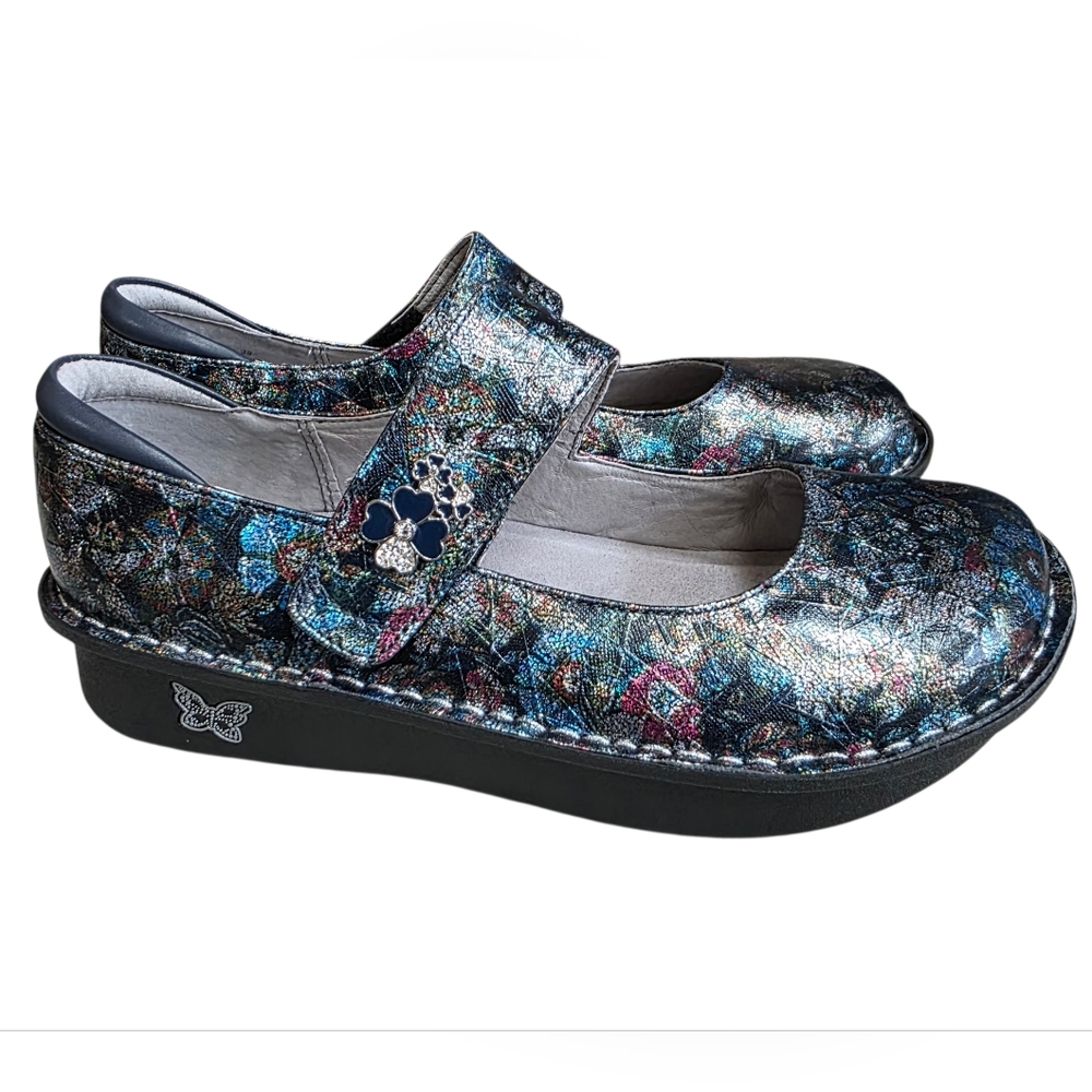 Alegria PAL-464 NWOT Mary Jane's Nurse Work Shoes Multicolor Size 8.5-9 Women's